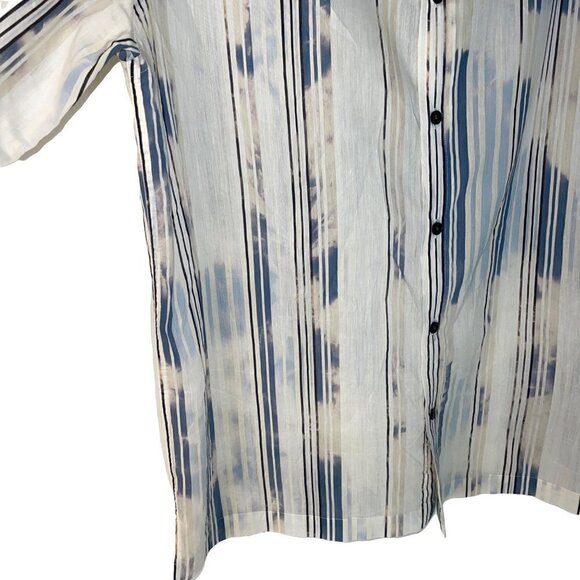 Perry Ellis Mens Button Front Shirt Size Large L Vintage Southwest Print Cotton - Picture 8 of 12